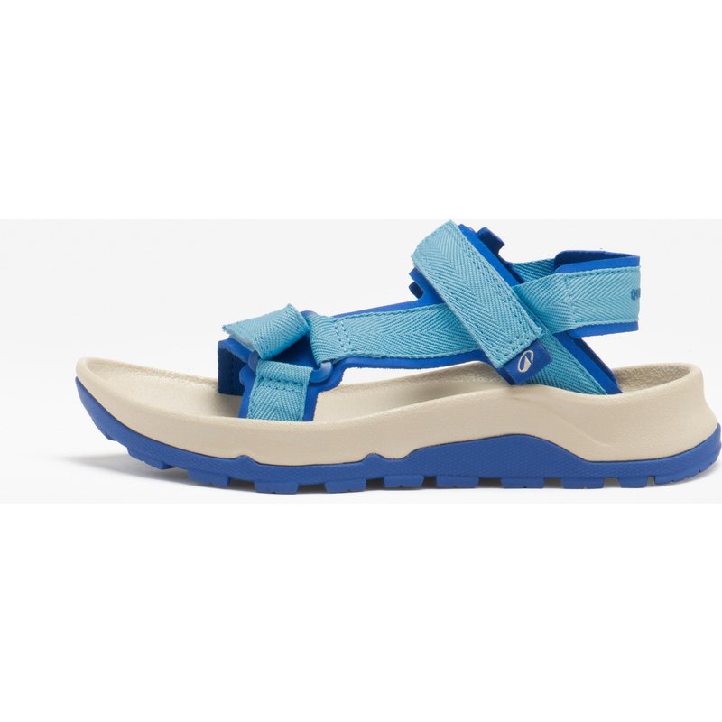 Sandalen Kinder Größe 28–38 bequem Klettverschluss Wandern - NH500 blau