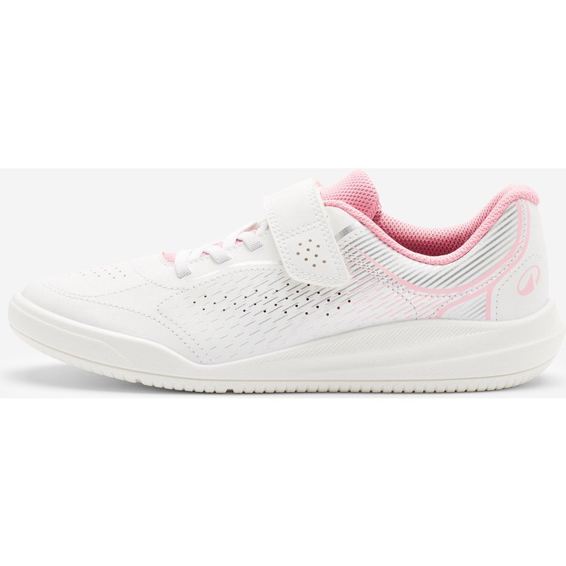 Sportschuhe Kinder Klettverschluss robust - Play Protect weiß/rosa