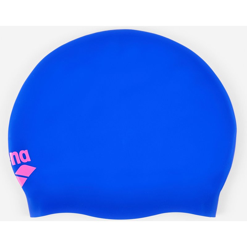 Badekappe Silikon lange Haare Arena - blau/rosa