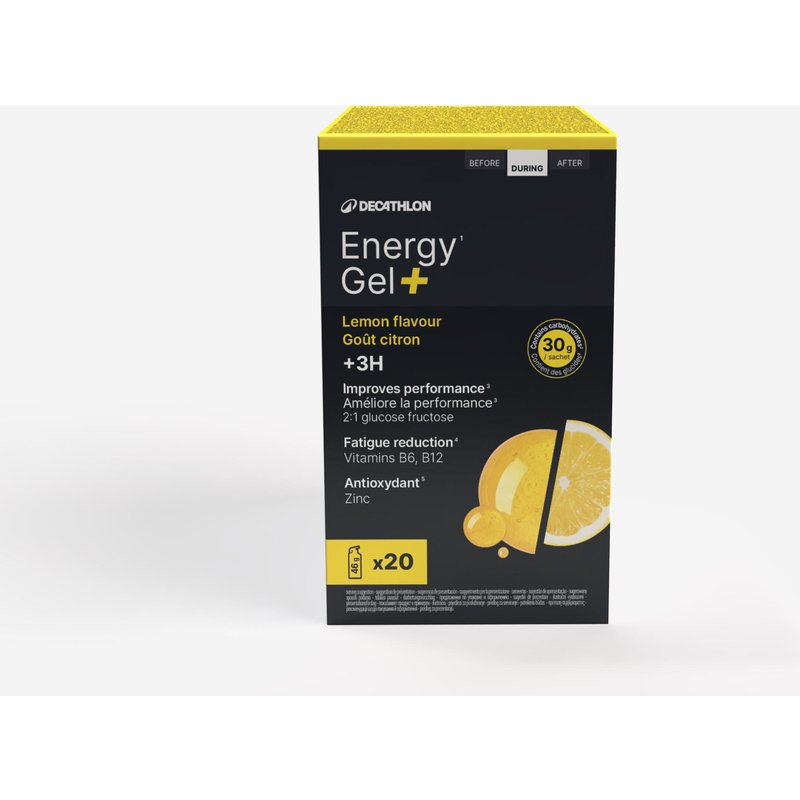 Energy Gel+ über 3 Stunden Zitrone 20 Stück
