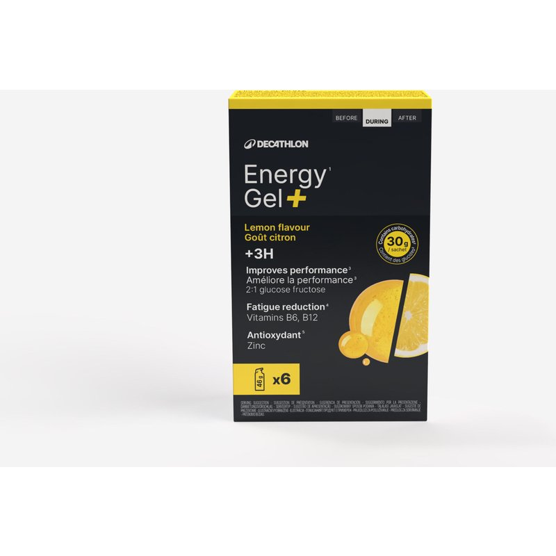 Energy Gel+ über 3 Stunden Zitrone 6 Stück