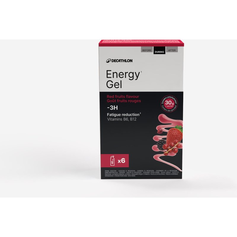 Energy Gel unter 3 Stunden rote Früchte 6 Stück