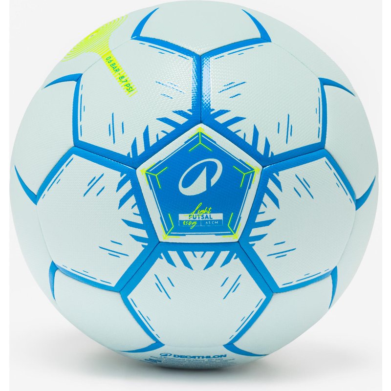 Futsal Ball Größe 4 - Hybrid Light blau/neongelb