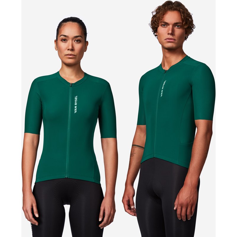 Radtrikot kurzarm Rennrad "Racer 2" unisex grün