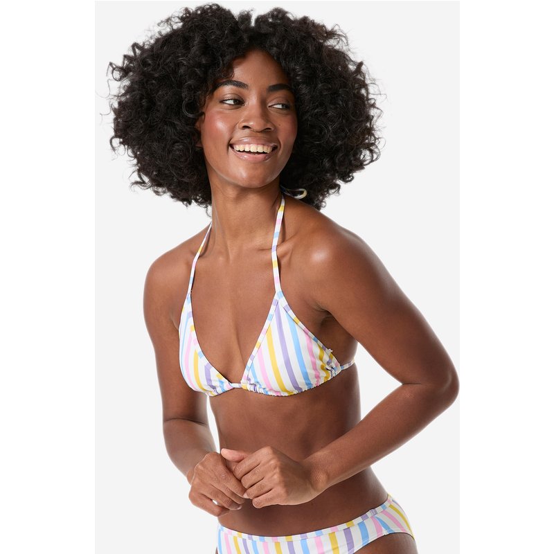 Bikini-Oberteil Surfen Damen Triangel gestreift Mae Belza mehrfarbig