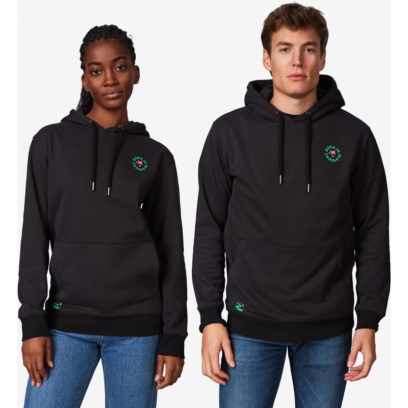 Hoodie Lifestyle Kopfsteinpflaster schwarz