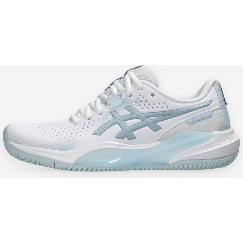 Damen Tennisschuhe Sandplatz - Gel Challenger 15 weiß/blau