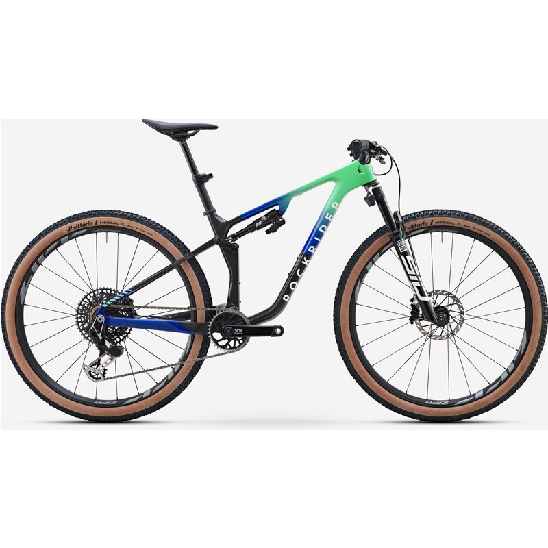 Mountainbike XC vollgefedert Carbonrahmen 29" Race 940 S Team blau/grün