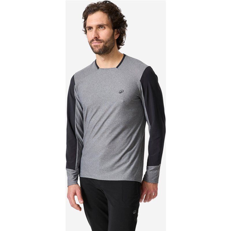 Radsport MTB langarm Radtrikot – Expl 100 grau