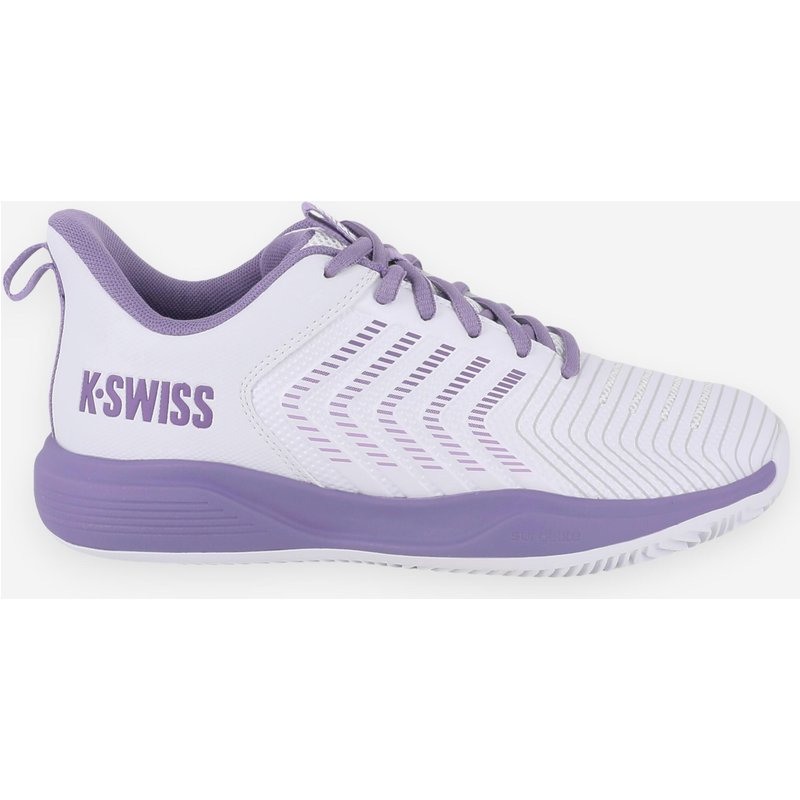 Damen Tennisschuhe Sandplatz - Ultrashot Light weiß/violett