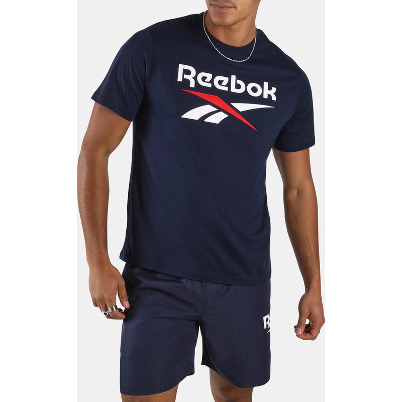 T-Shirt Herren Baumwolle - Logo blau