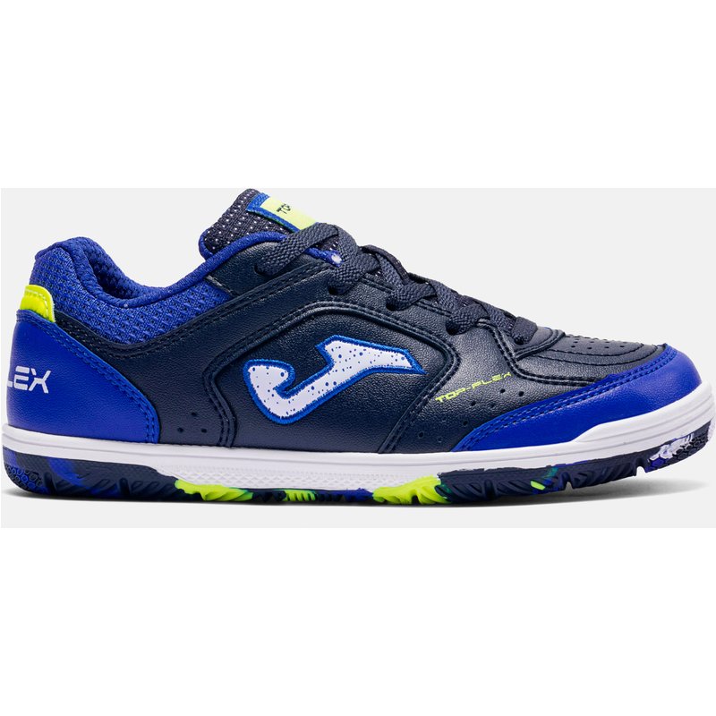 Kinder Fußball Hallenschuhe Futsal - JOMA Top Flex blau/weiß