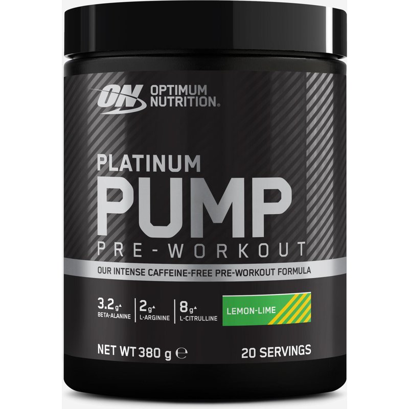 Pre-Workout Getränkepulver Zitrone koffeinfrei 380 g - Platinum Pump