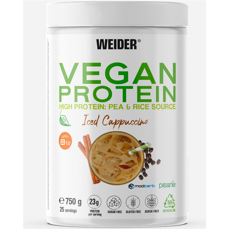 Proteinpulver vegan Iced Cappucino 750 g