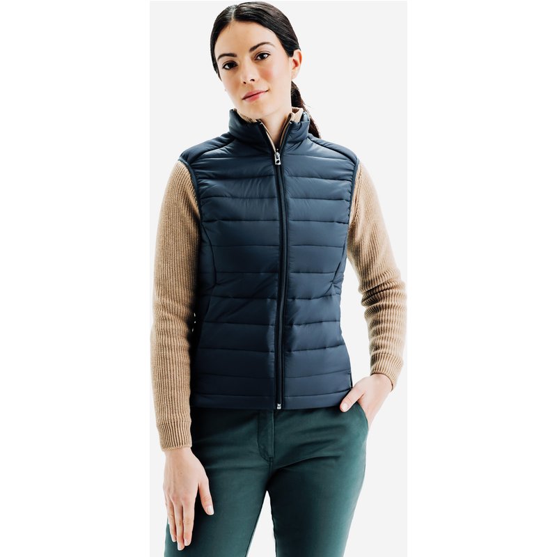Damen wattierte Weste - MW500 marineblau