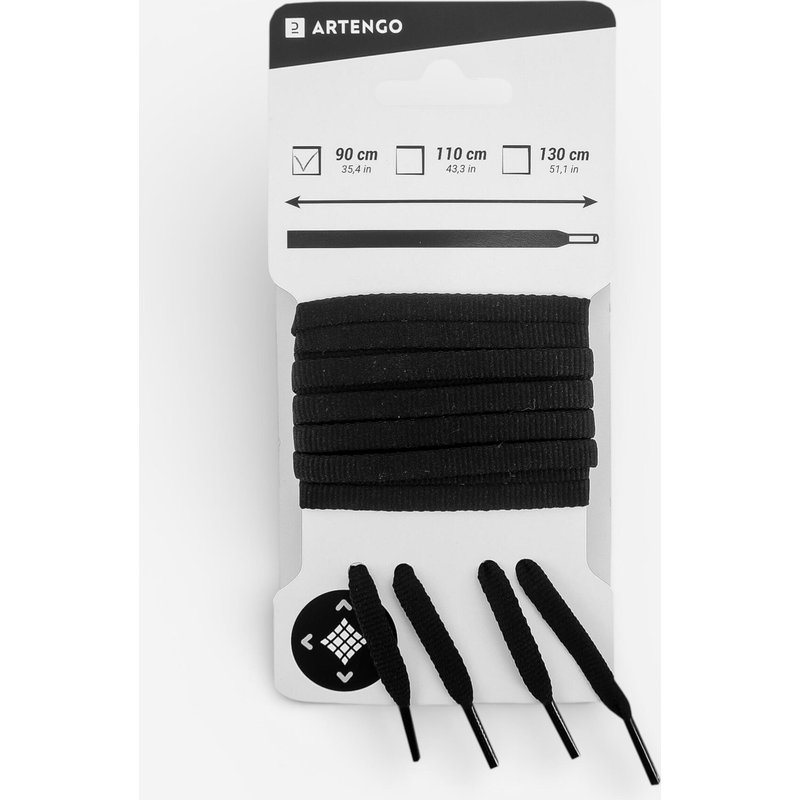 Schnürsenkel flach schwarz