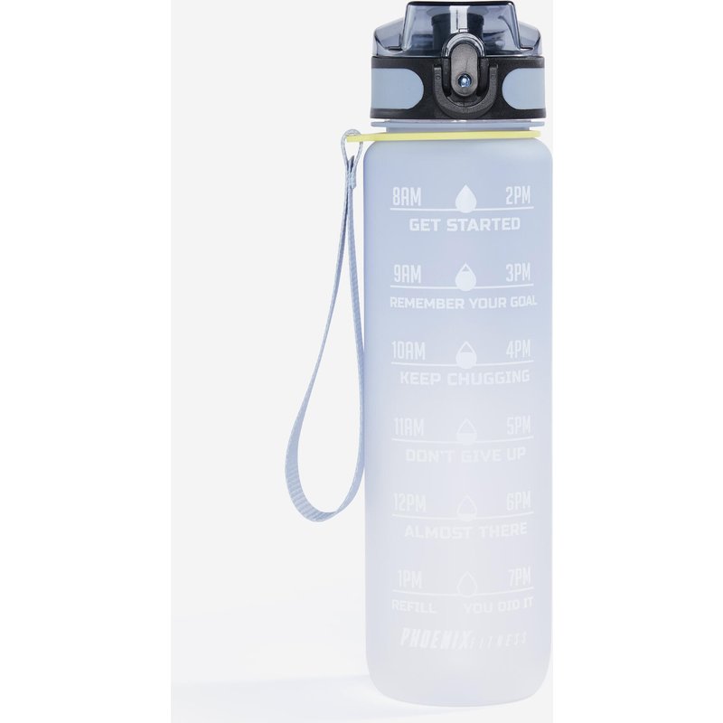 Motivations-Trinkflasche 1 Liter – grau