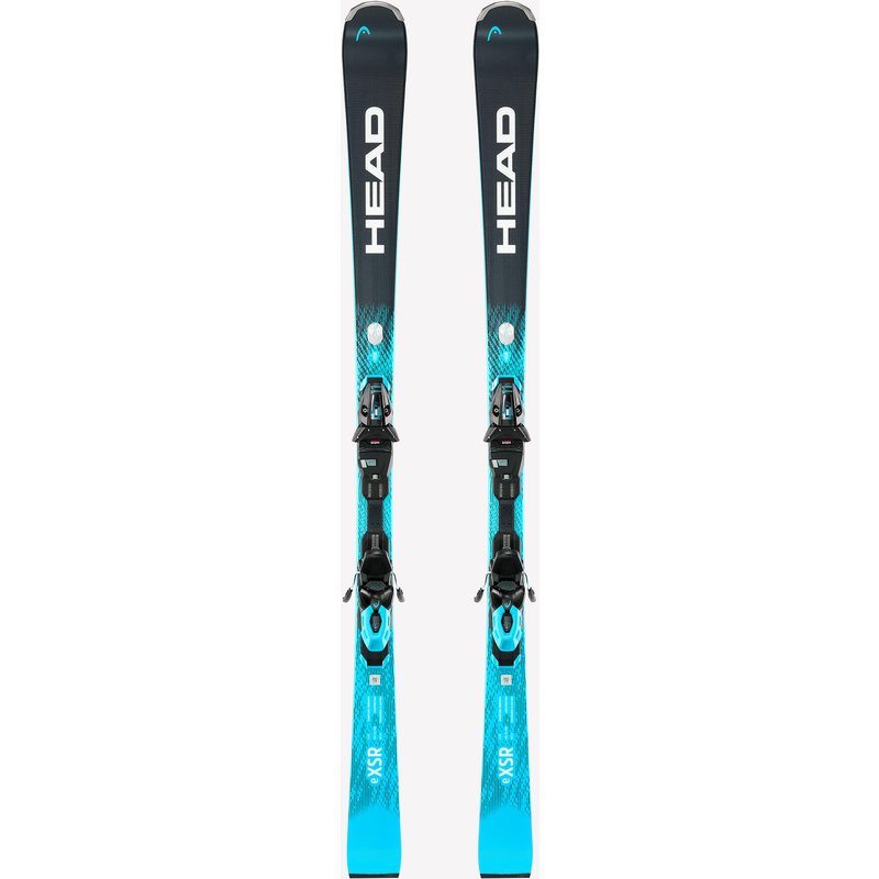 Ski Herren mit Bindung Performance Piste - WC Rebels E.XSR Head blau/schwarz