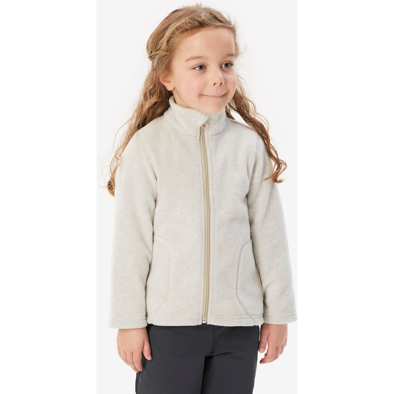 Fleecejacke Kleinkinder Gr. 92-116 Reißverschluss Wandern - MH100 beige