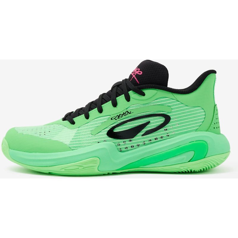 Basketball Schuhe Mid mit Dämpfung für Jugendliche - Canaveral grün/violett