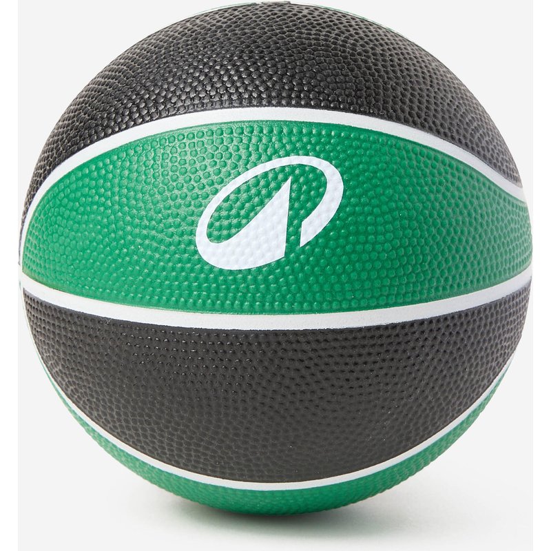 Kinder Basketball Größe 1 - K100 Rubber Mini schwarz/grün