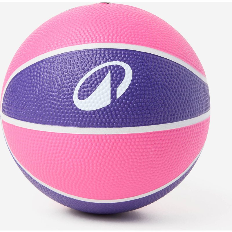 Kinder Basketball Größe 1 - K100 Rubber Mini violett/rosa