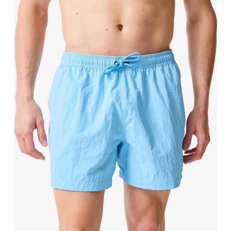 Boardshorts Herren kurz Knitteroptik 100 15'' blau