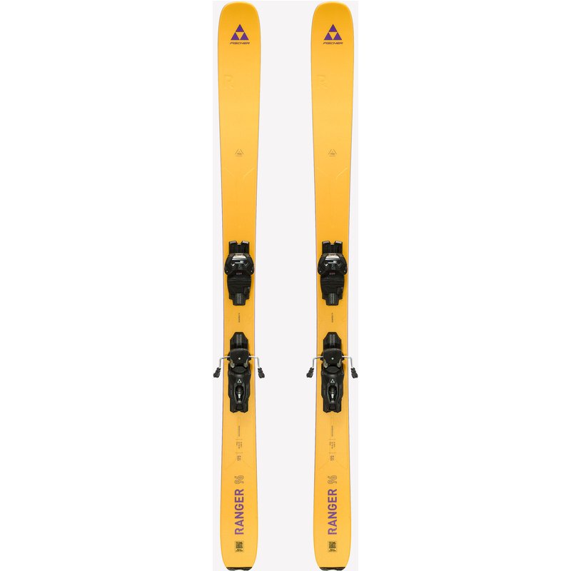 Ski Herren mit Bindung Freeride - Ranger 96 Fischer gelb/violett