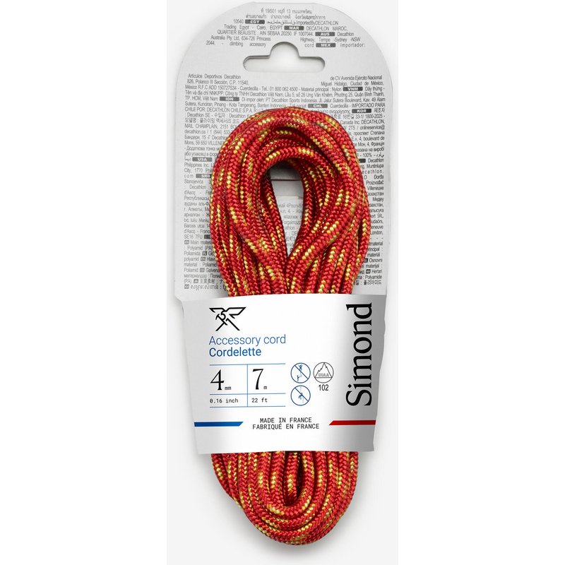 Reepschnur 4 mm × 7 m rot