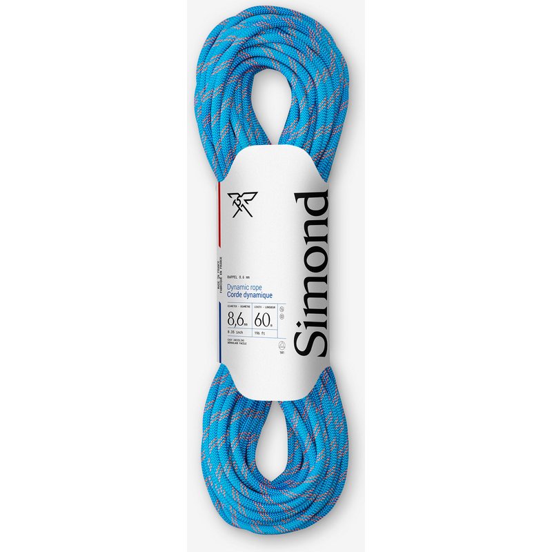 Halbseil 8,6 mm × 60 m - Rappel 8.6 blau