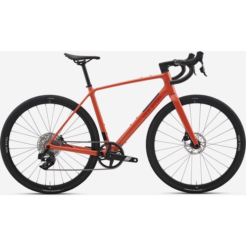 Endurance Rennrad EDR CF Toolbox SRAM Apex AXS 1×12 rotbraun