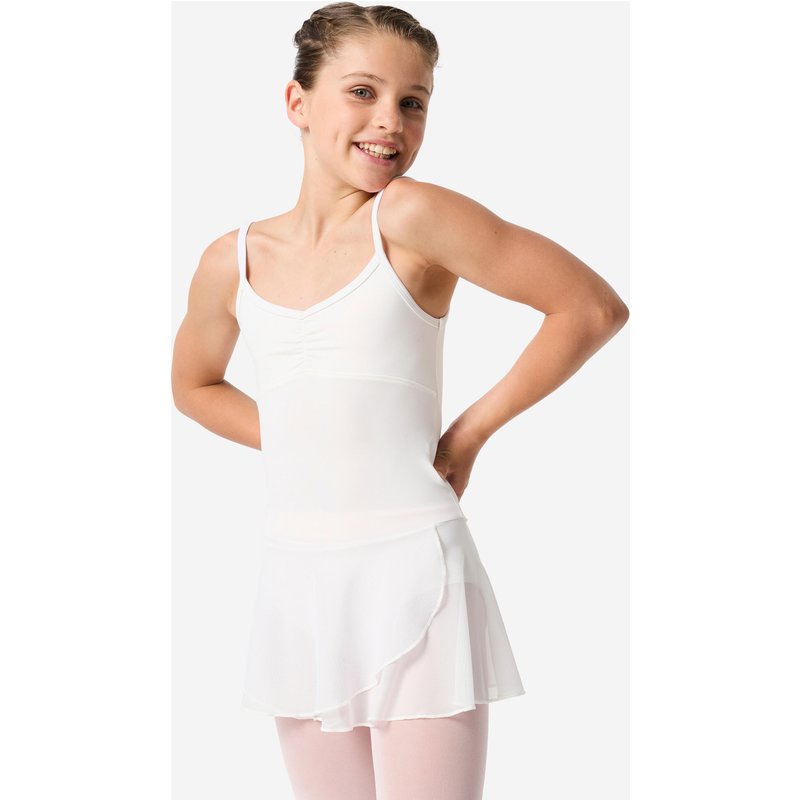 Ballett-Trikot Mädchen - weiß