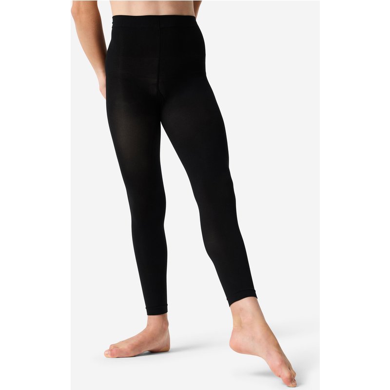 Ballettstrumpfhose Tanzleggings ohne Fuss Mädchen - schwarz