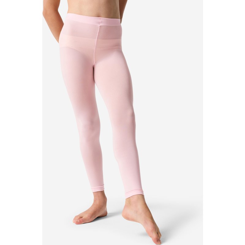 Ballettstrumpfhose Tanzleggings ohne Fuss Mädchen - rosa