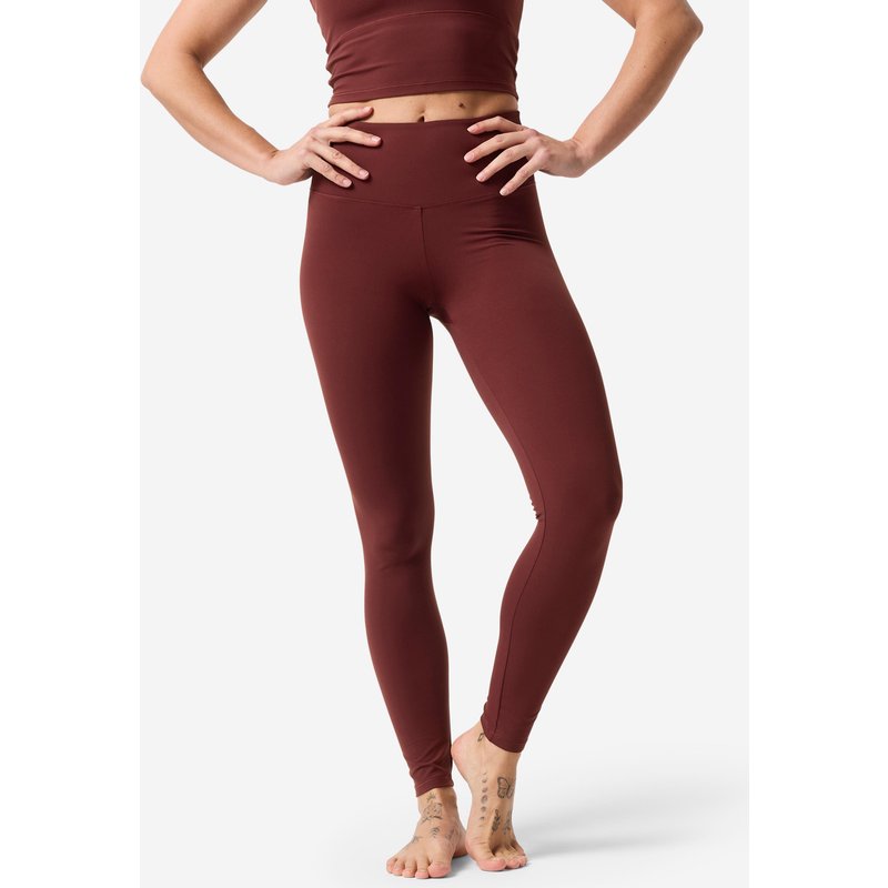 Leggings Yoga Pilates Damen weich - bordeaux
