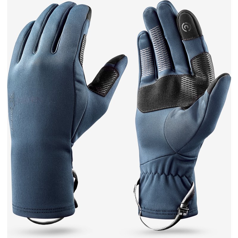 Handschuhe Damen/Herren Stretch touchscreenfähig Trekking - MT500 blau