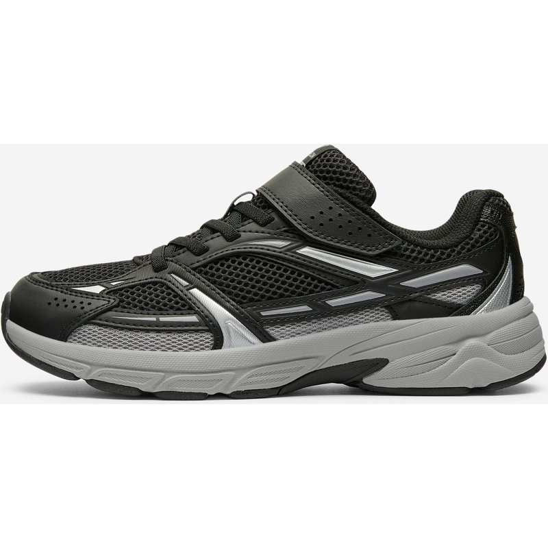 Sportschuhe Kinder Klettverschluss leicht atmungsaktiv - OG2K schwarz/grau