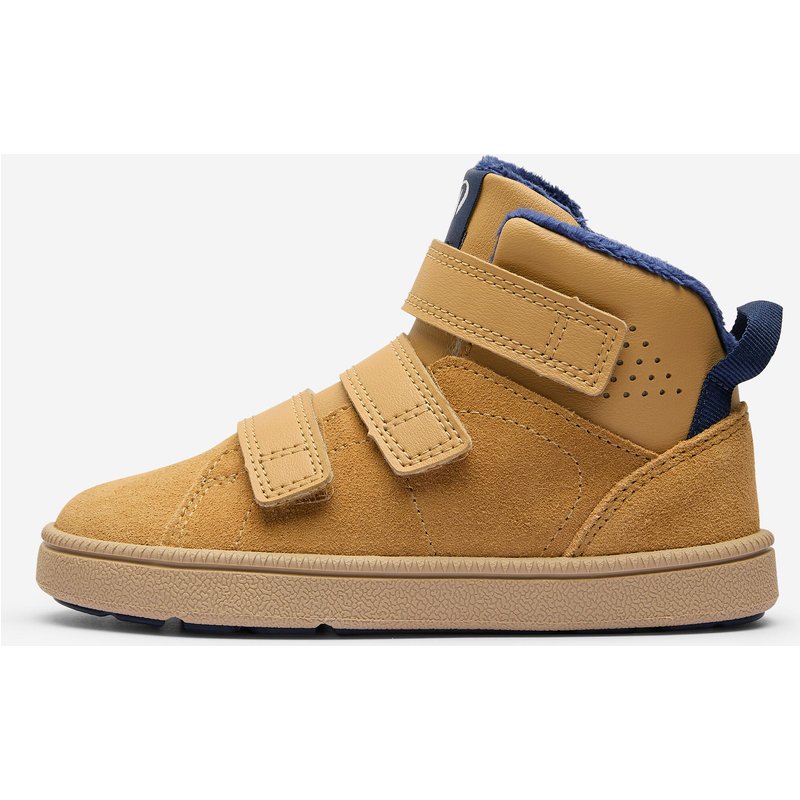 Barfußschuhe Kinder Leder - Stepper Mid beige