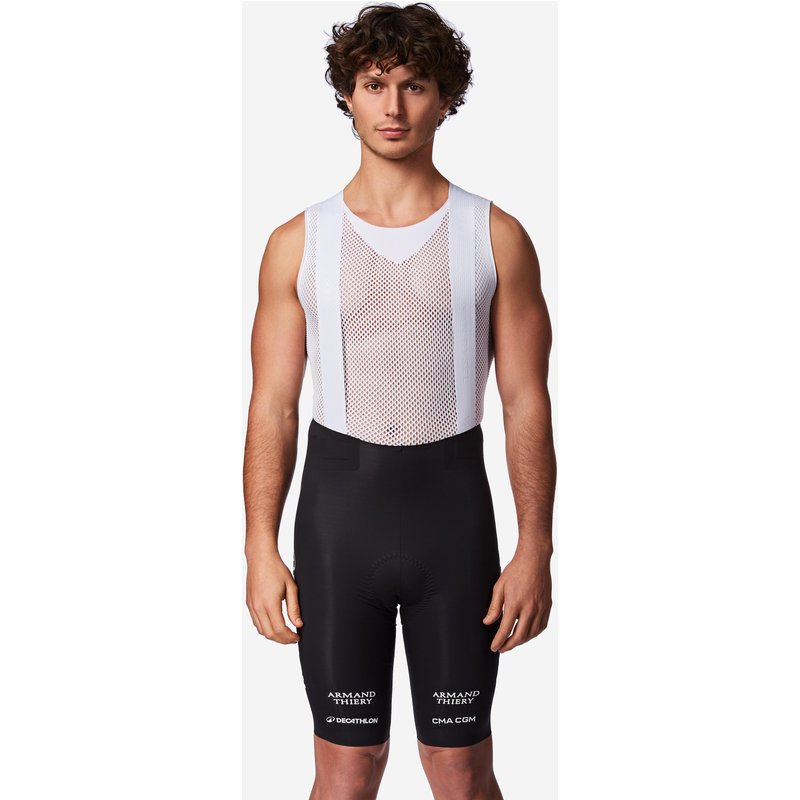 Radhose kurz mit Trägern Rennrad „RCR-R 5“ Decathlon CMA CGM Replica Herren