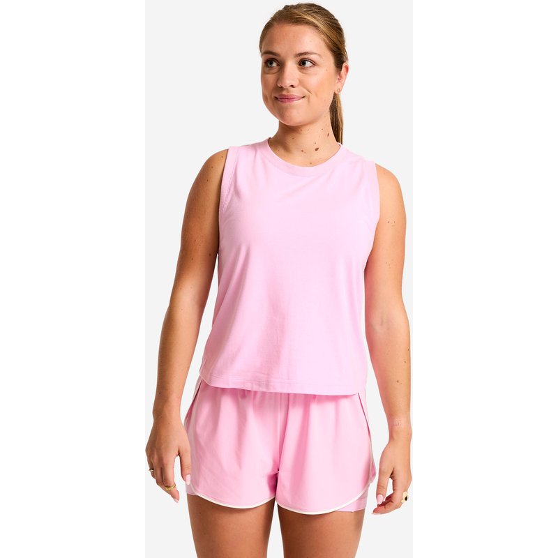 Crop Top Damen Baumwolle - bonbonrosa