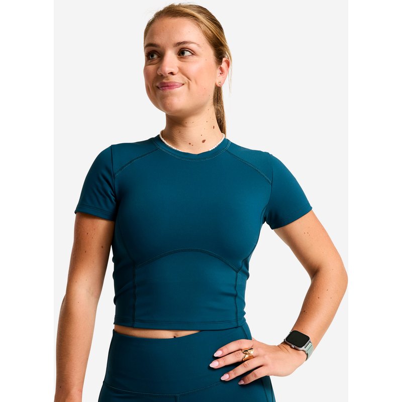 T-Shirt Damen - Shape petrol