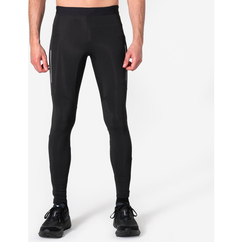 Lauftights lang Herren - Run 500 Warm schwarz