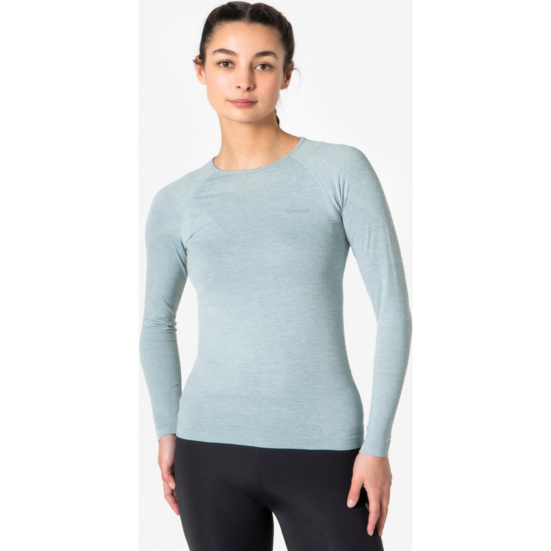 Laufshirt langarm Damen nahtlos - Run 500 blau