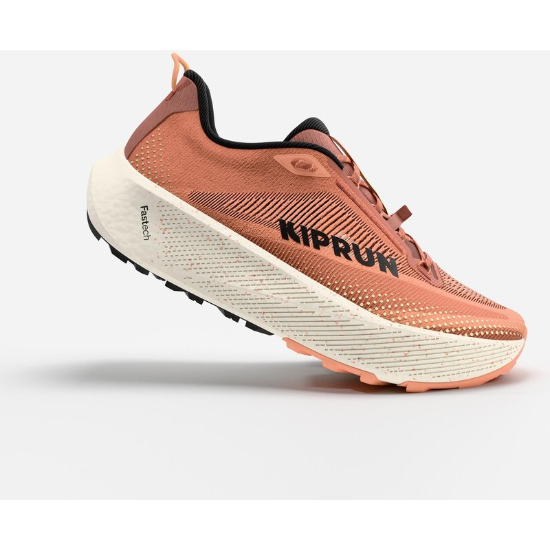 Laufschuhe Straße Wege Damen - Kipride Gravel orange/schwarz