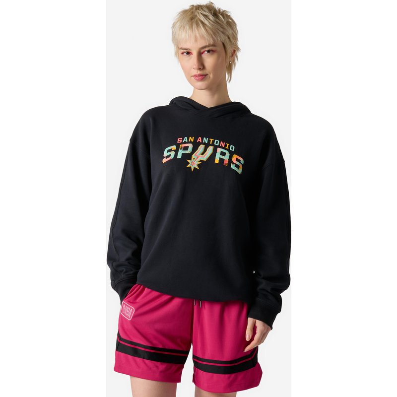 Damen/Herren Sweatshirt mit Kapuze NBA Spurs - schwarz