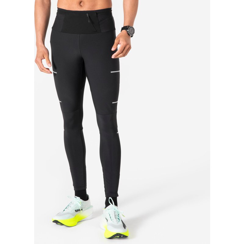 Lauftights lang Herren wasserabweisend - Run 900 Rain schwarz