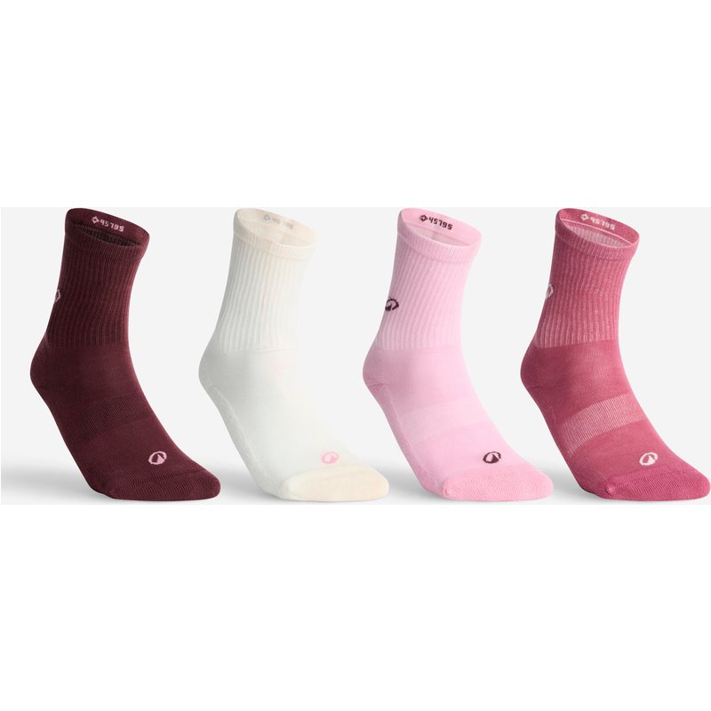 Tennissocken High 4er Pack - RS300 rosa/weiß