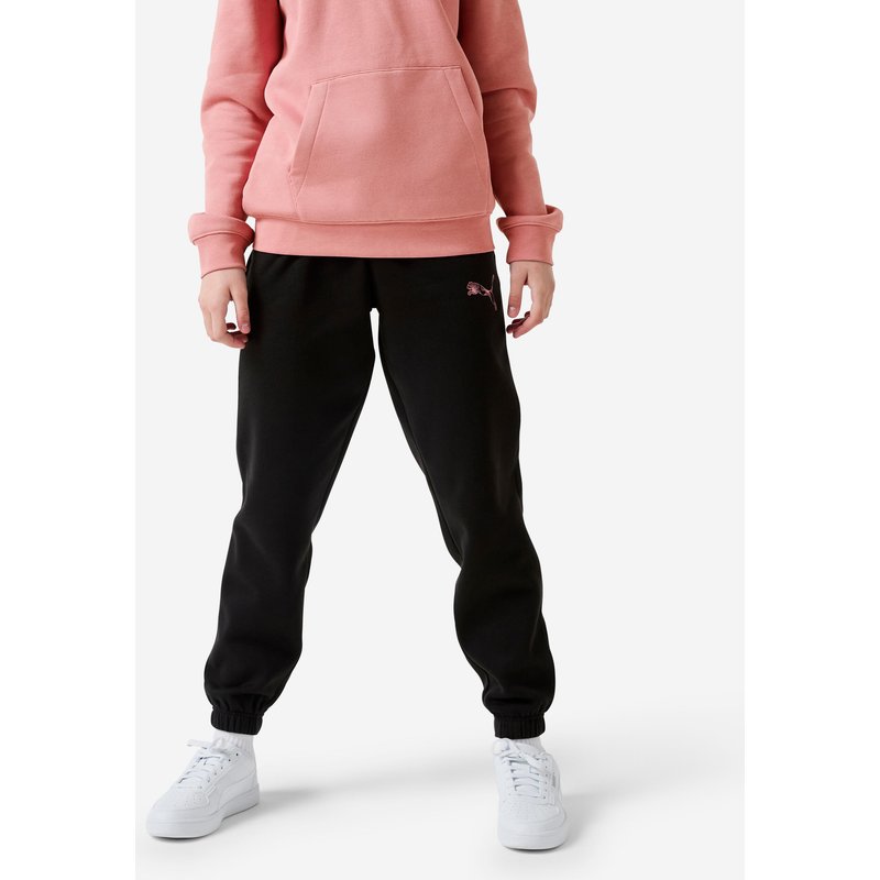 Jogginghose Kinder Baumwolle - schwarz