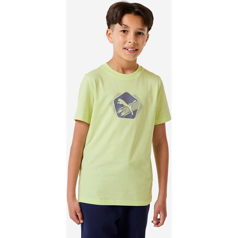 T-Shirt Kinder Baumwolle Print - gelb