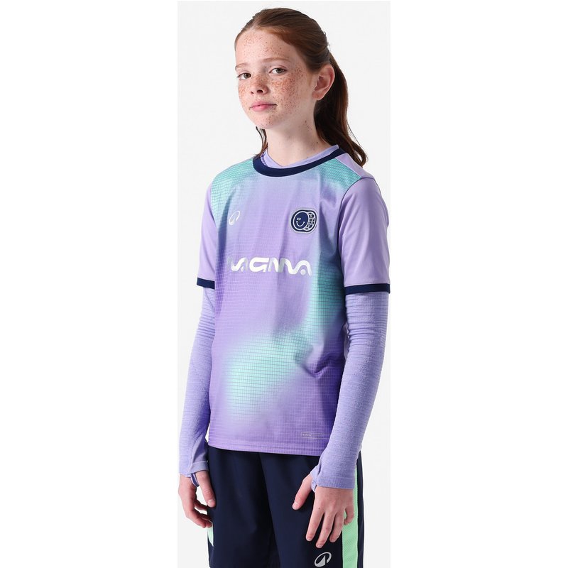 Kinder Fußball Trikot kurzarm - Viralto Kids Boreal lila/marineblau